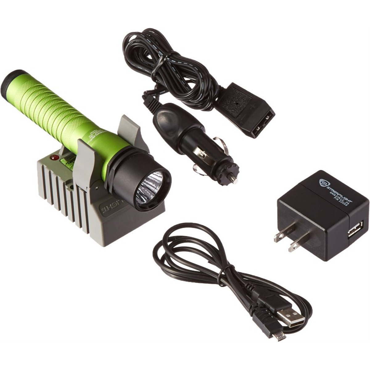 Streamlight Strion LED - 120V/100V AC/12V DC - 1 Holder - Lime Green - B2B Diesel & Gas Service