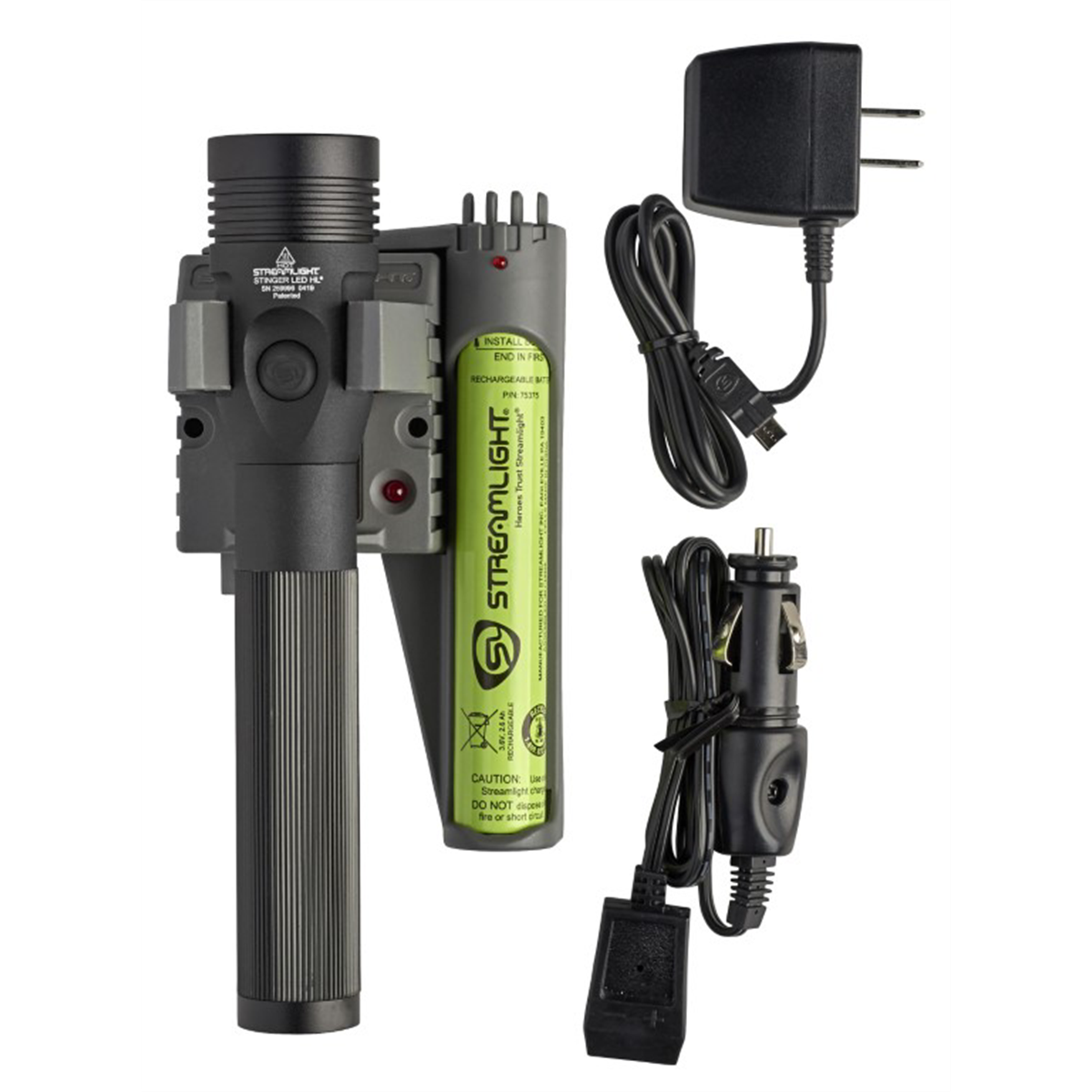 Streamlight 800 Lumen Stinger LED HL Flashlight - 120V/100V AC/12V DC PiggyBack - B2B Diesel & Gas Service