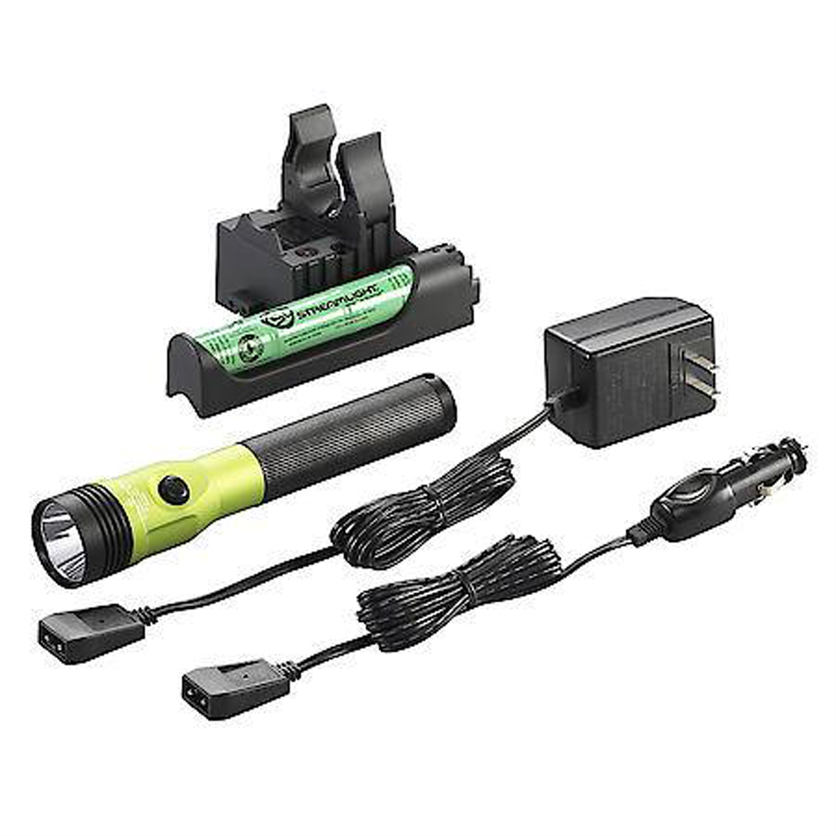 Streamlight Stinger LED HL 800 Lumen Rechargeable Flashlight - 120V AC/12V DC PiggyBack Smart Charge - Lime Green - B2B Diesel & Gas Service