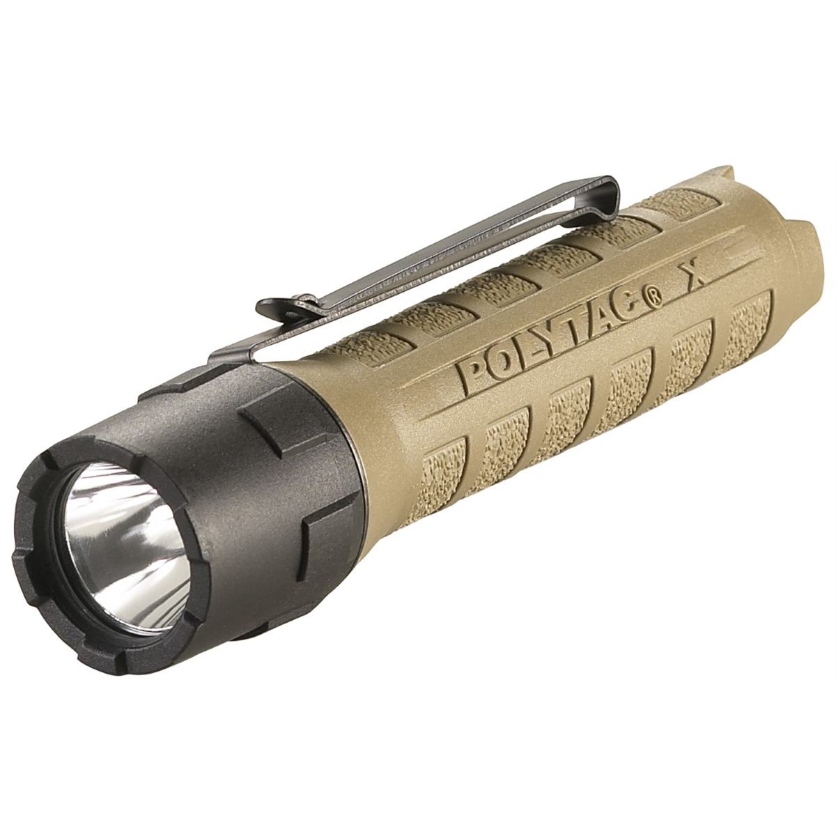 Streamlight 600 Lumen PolyTac X Flashlight - Includes (2) CR123A lithium batteries - Box - Coyote - B2B Diesel & Gas Service