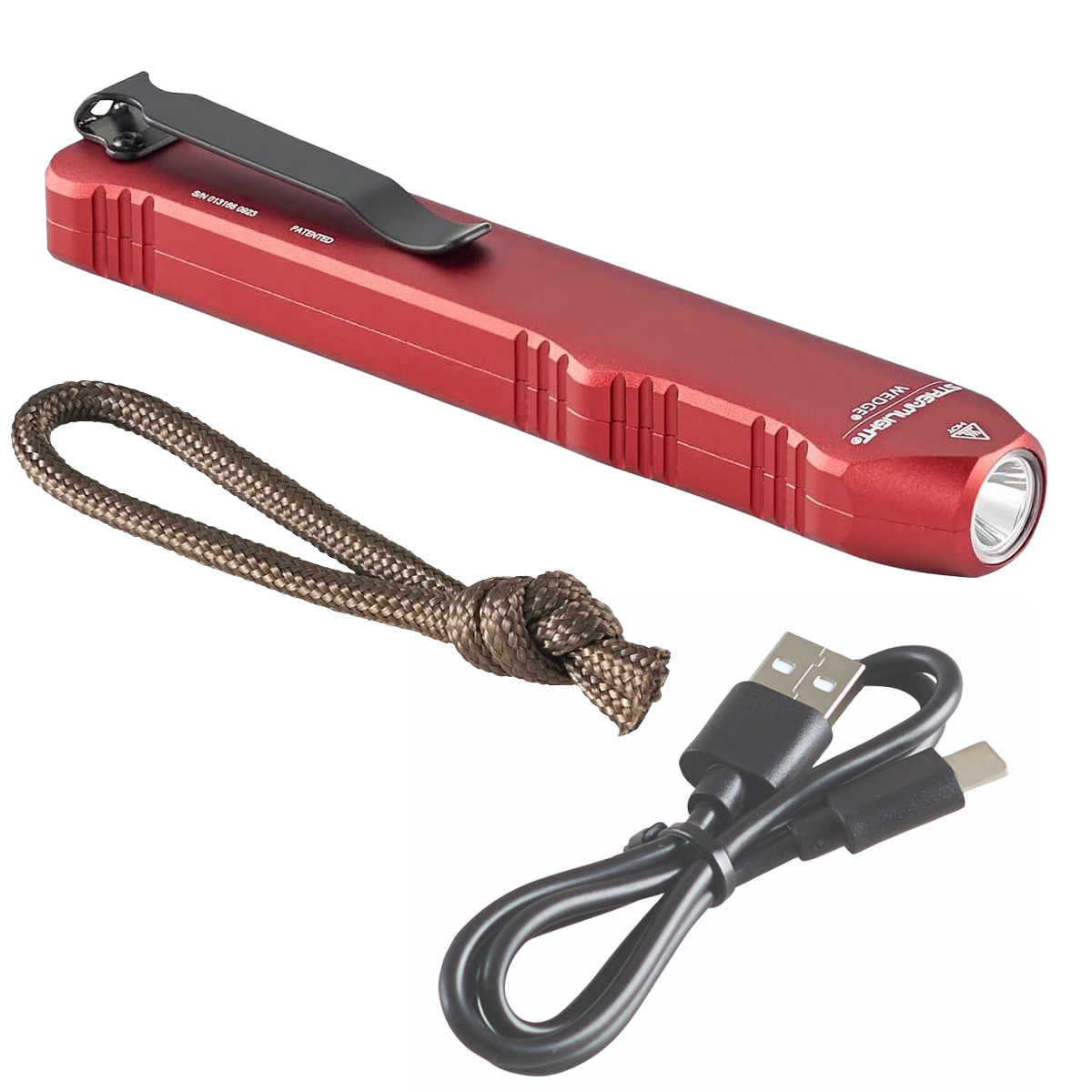 Streamlight Wedge Rechargeable EDC 300 Lumen Flashlight with 1000 Lumen Thro mode - Red - B2B Diesel & Gas Service
