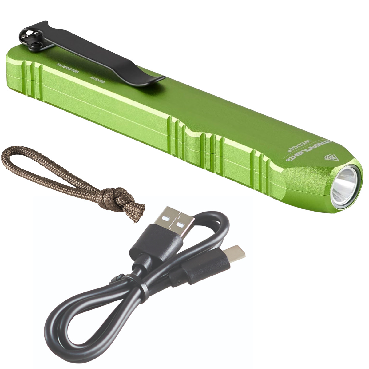 Streamlight Wedge Rechargeable EDC 300 Lumen Flashlight with 1000 Lumen Thro mode - Lime Green - B2B Diesel & Gas Service