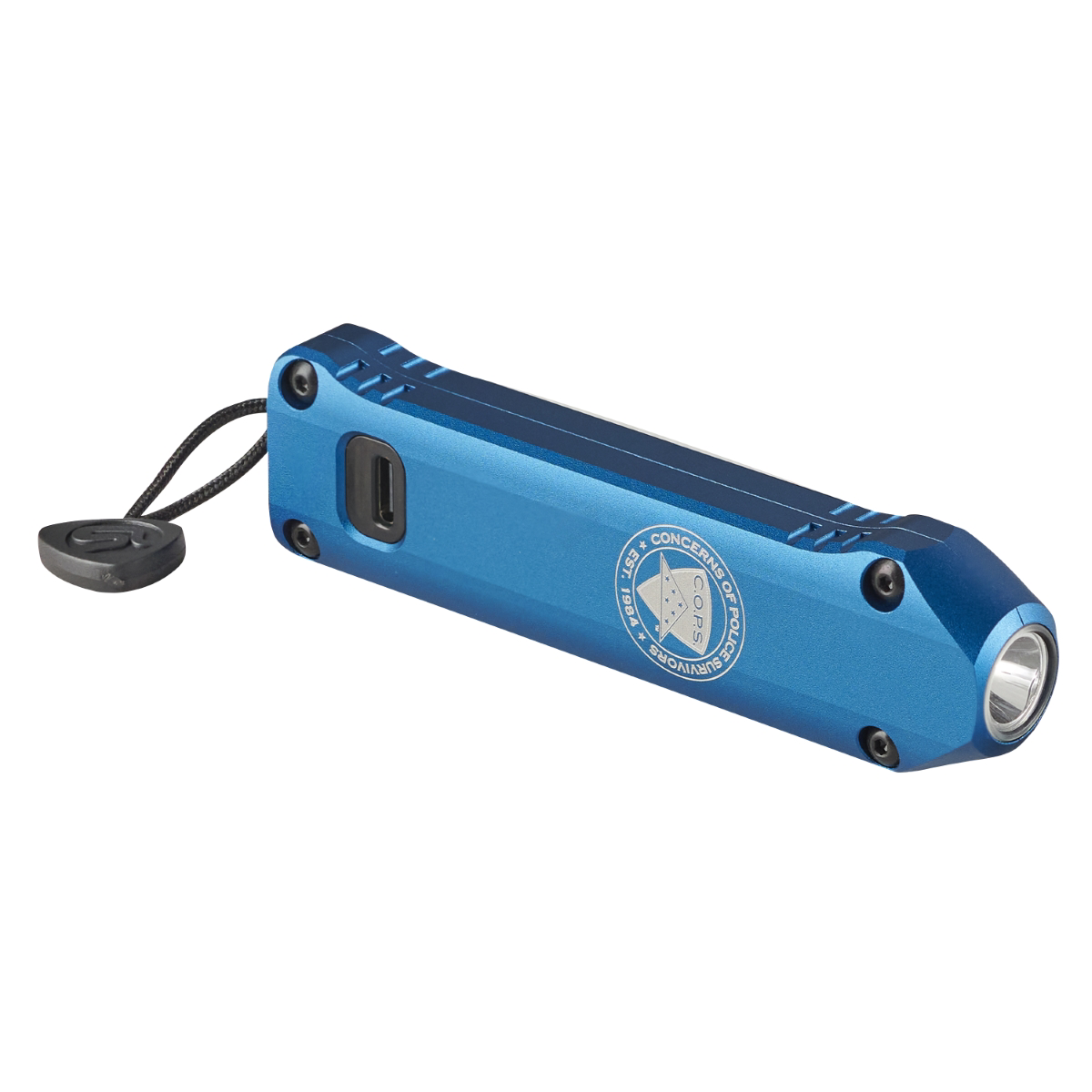 Streamlight 500 Lumen C.O.P.S. Wedge XT Flashlight - Includes USB-C cord, pocket lanyard - Blue - B2B Diesel & Gas Service