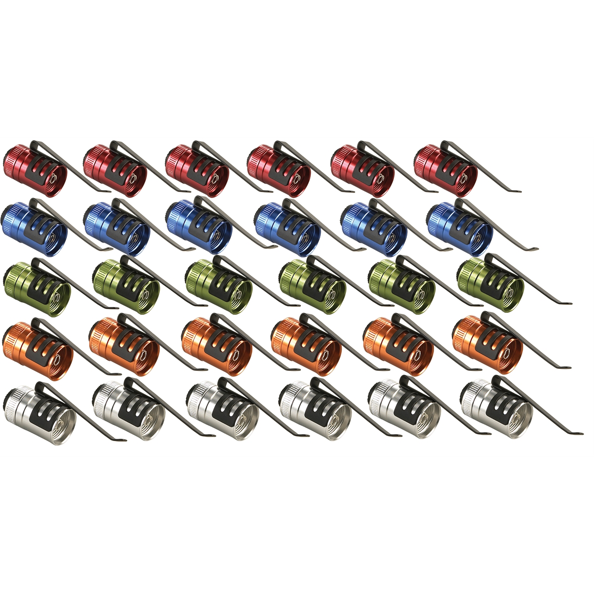 Streamlight Stylus Pro Switch Pack: 6 Red, 6 Blue, 6 Lime, 6 Orange, 6 Silver - B2B Diesel & Gas Service