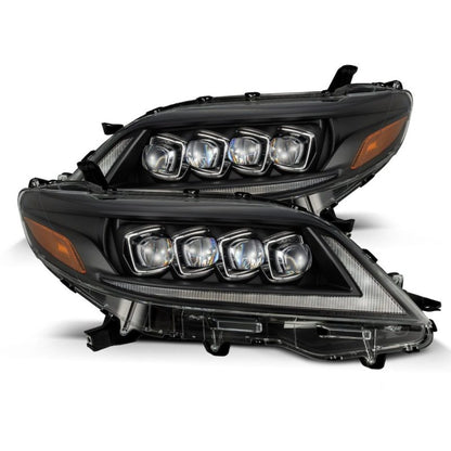 AlphaRex 2011+ Toyota Sienna NOVA LED Proj Headlights Plank Style Black w/Activ Light/Seq Signal/DRL - B2B Diesel & Gas Service