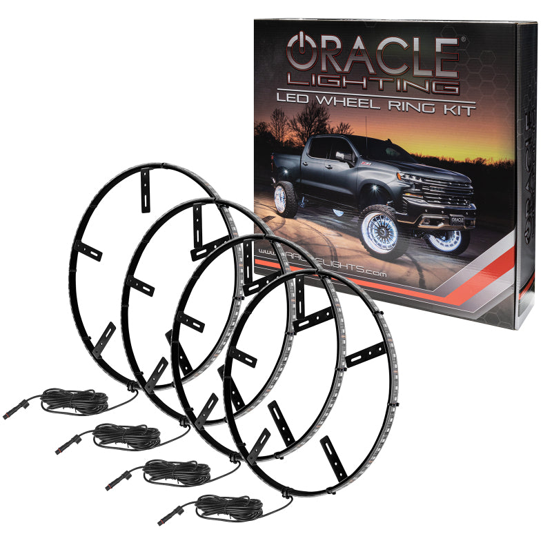 Oracle LED Illuminated Wheel Rings - ColorSHIFT - 15in. - ColorSHIFT No Remote - B2B Diesel & Gas Service