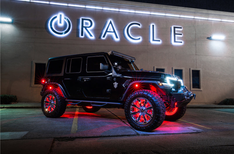 Oracle LED Illuminated Wheel Rings - ColorSHIFT - 15in. - ColorSHIFT No Remote - B2B Diesel & Gas Service