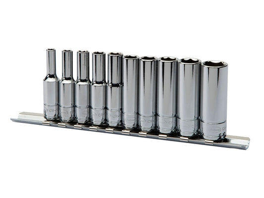 Eastwood 10pc - 1/4 Inch Drive SAE Deep Socket Set 