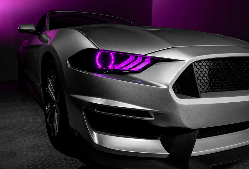 Oracle Lighting 18-23 Ford Mustang Dynamic ColorSHIFT LED Headlights - Black Series - B2B Diesel & Gas Service