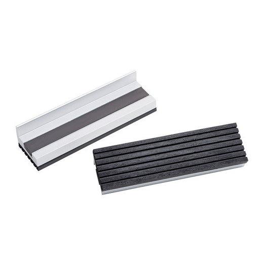 Yost Model MR-340 4 Inch Magnetic Aluminum Jaw Cap with Rubber Surface 