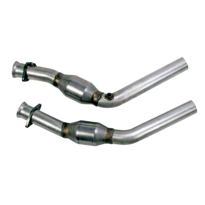 BBK 11-14 Mustang 3.7 V6 High Flow X Pipe With Catalytic Converters - 2-1/2 - B2B Diesel & Gas Service