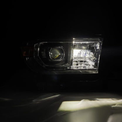 AlphaRex 07-13 Toyota Tundra / 08-17 Sequoia LUXX LED Proj HL Chrome w/Actv Light / Seq. Sig + DRL - B2B Diesel & Gas Service