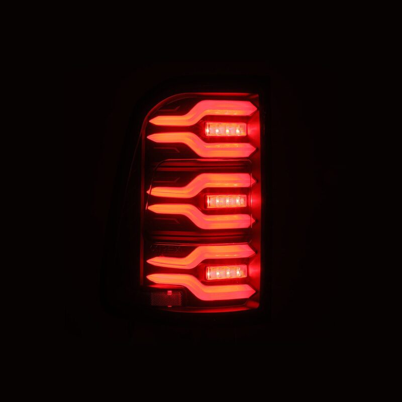 AlphaRex 19-21 Dodge Ram 1500 Luxx-Series LED Tail Lights Black w/Activ Light/Seq Signal - B2B Diesel & Gas Service