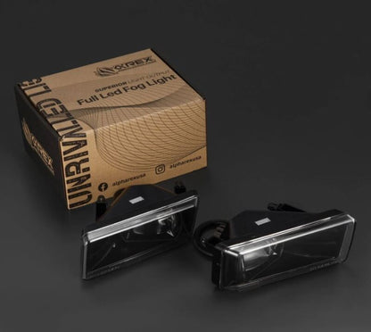 AlphaRex 07-13 Chevrolet Silverado/04-17 Tahoe DoubleTap Dual Color LED Proj Fog Lights - Wt/Ambr - B2B Diesel & Gas Service