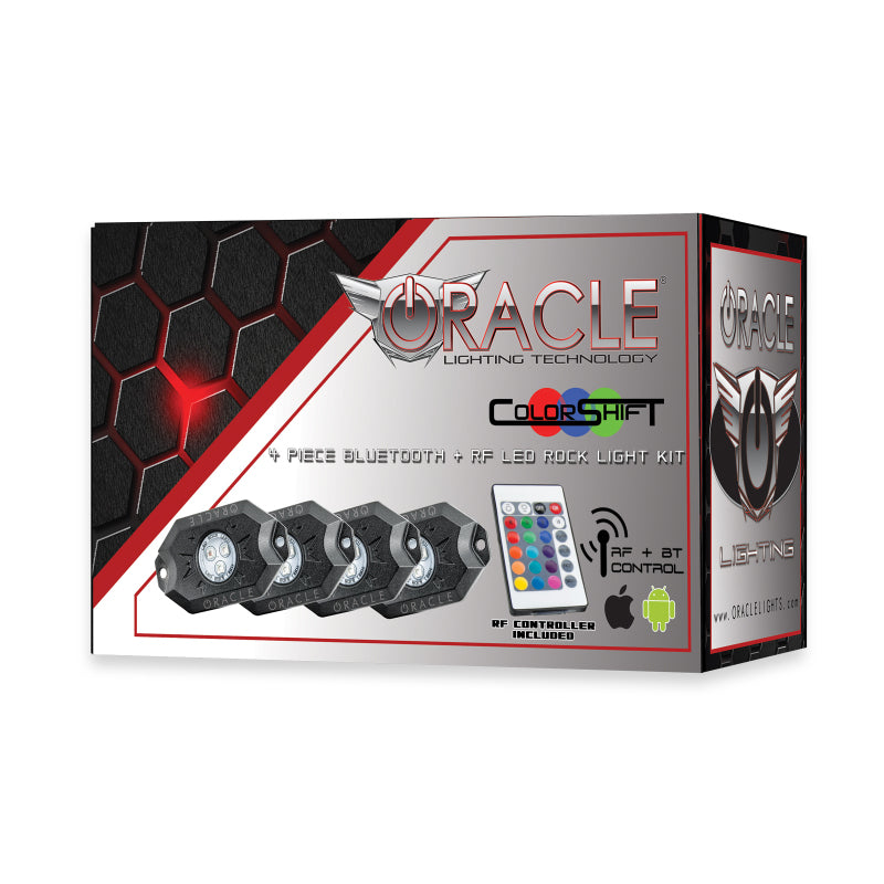 Oracle Bluetooth + RF Underbody Rock Light Kit - 4 PCS - ColorSHIFT - B2B Diesel & Gas Service