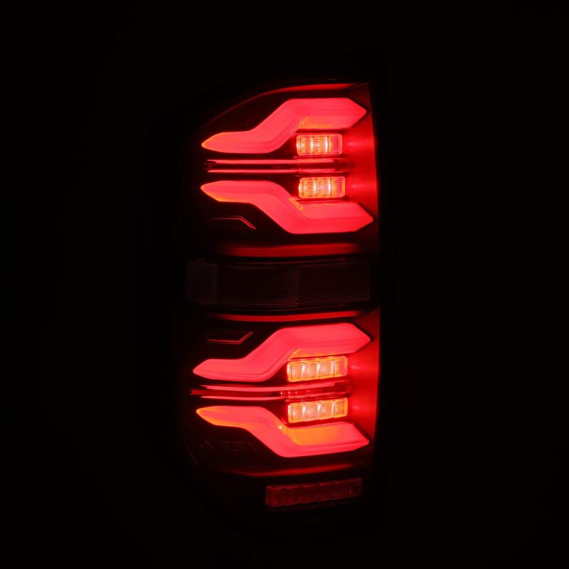 AlphaRex 14-21 Toyota Tundra LUXX LED Taillights Alpha Blk w/Activ Light/Seq Signal - B2B Diesel & Gas Service