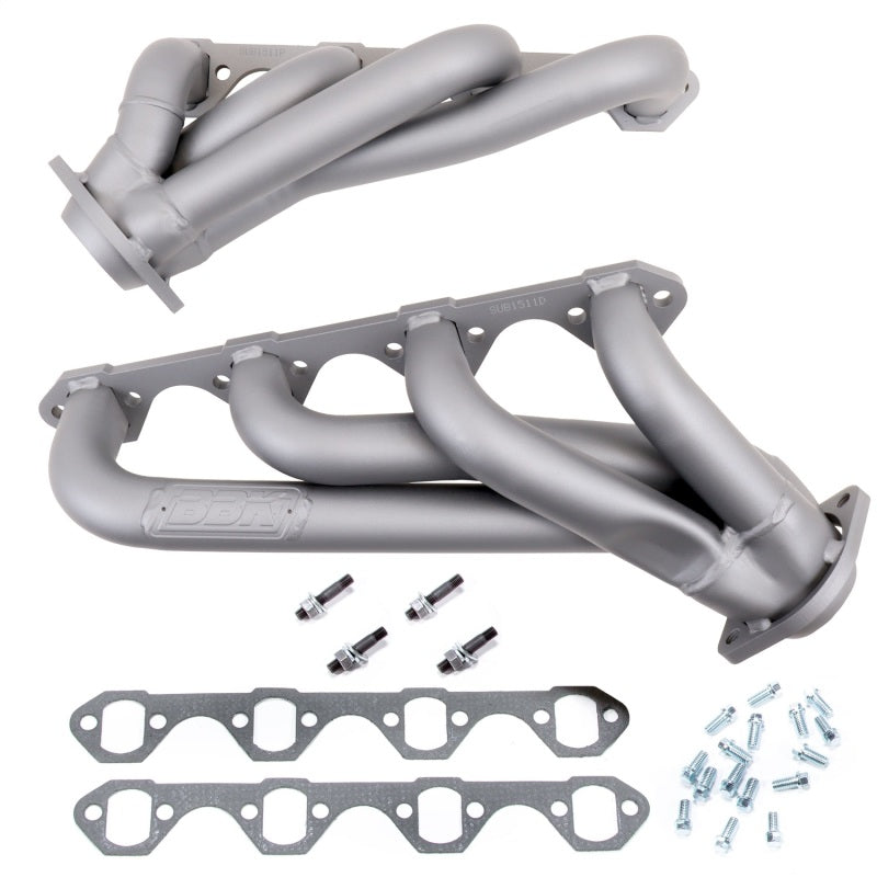 BBK 79-93 Mustang 351 Swap Shorty Unequal Length Exhaust Headers - 1-5/8 Titanium Ceramic - B2B Diesel & Gas Service