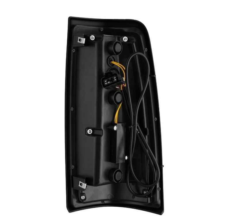 AlphaRex 99-06 Chevrolet Silverado/99-06 GMC Sierra LUXX-Series LED Tail Lights - Black/Red - B2B Diesel & Gas Service