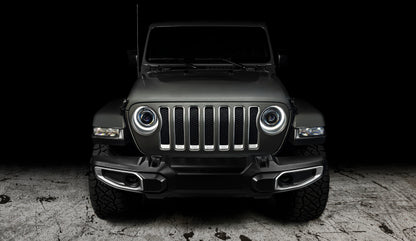 Oracle Jeep Wrangler JL Oculus Bi-LED Projector Headlights- Graphite Metallic - 5500K - B2B Diesel & Gas Service