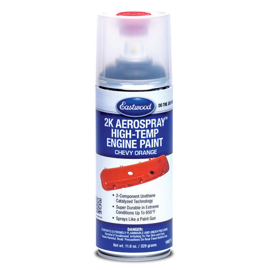 Eastwood 2K AeroSpray High Temp Ceramic Engine Paint Chevy Orange 