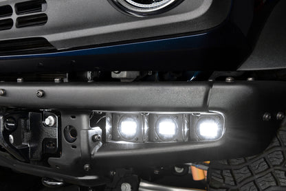 ORACLE Lighting 21-22 Ford Bronco Triple LED Fog Light Kit for Steel Bumper - White - B2B Diesel & Gas Service