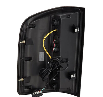 AlphaRex 07-14 Chevrolet Silverado 1500/2500HD/3500HD Luxx-Series LED Tail Lights Blk w/Smoked Lens - B2B Diesel & Gas Service