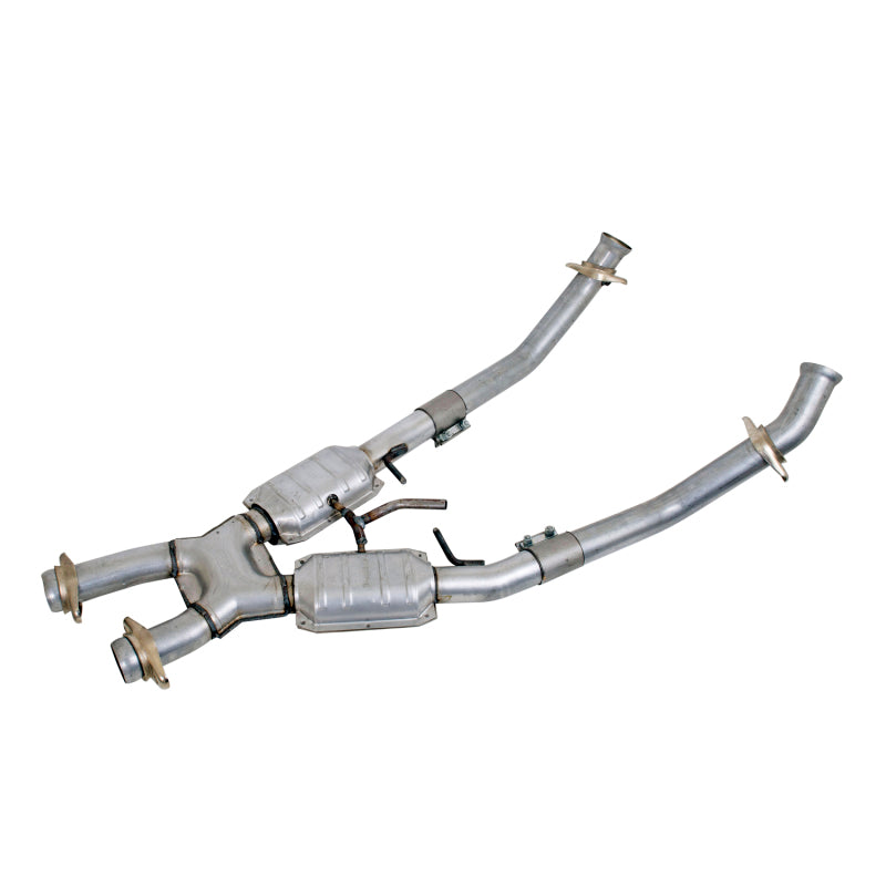 BBK 86-93 Mustang 5.0 High Flow X Pipe With Catalytic Converters - 2-1/2 - B2B Diesel & Gas Service