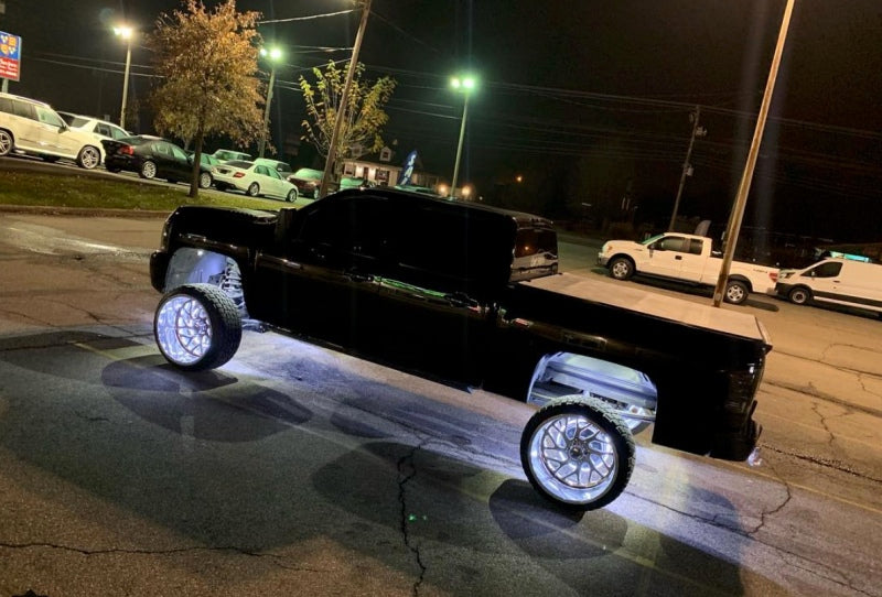 Oracle LED Illuminated Wheel Rings - Double LED - White - B2B Diesel & Gas Service