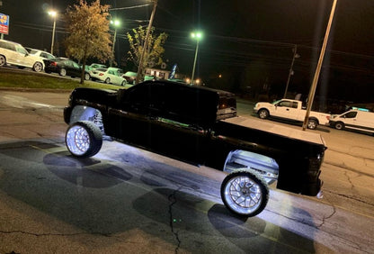 Oracle LED Illuminated Wheel Rings - Double LED - White - B2B Diesel & Gas Service