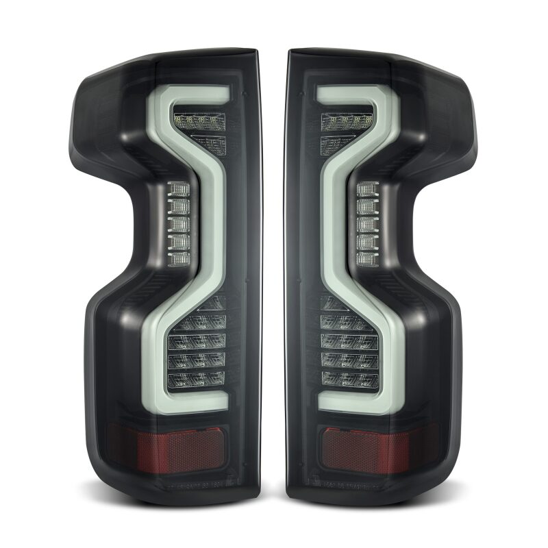 AlphaRex 19-23 Chevrolet Silverado 1500/2500HD/3500HD PRO-Series LED Tail Lights Jet Black - B2B Diesel & Gas Service