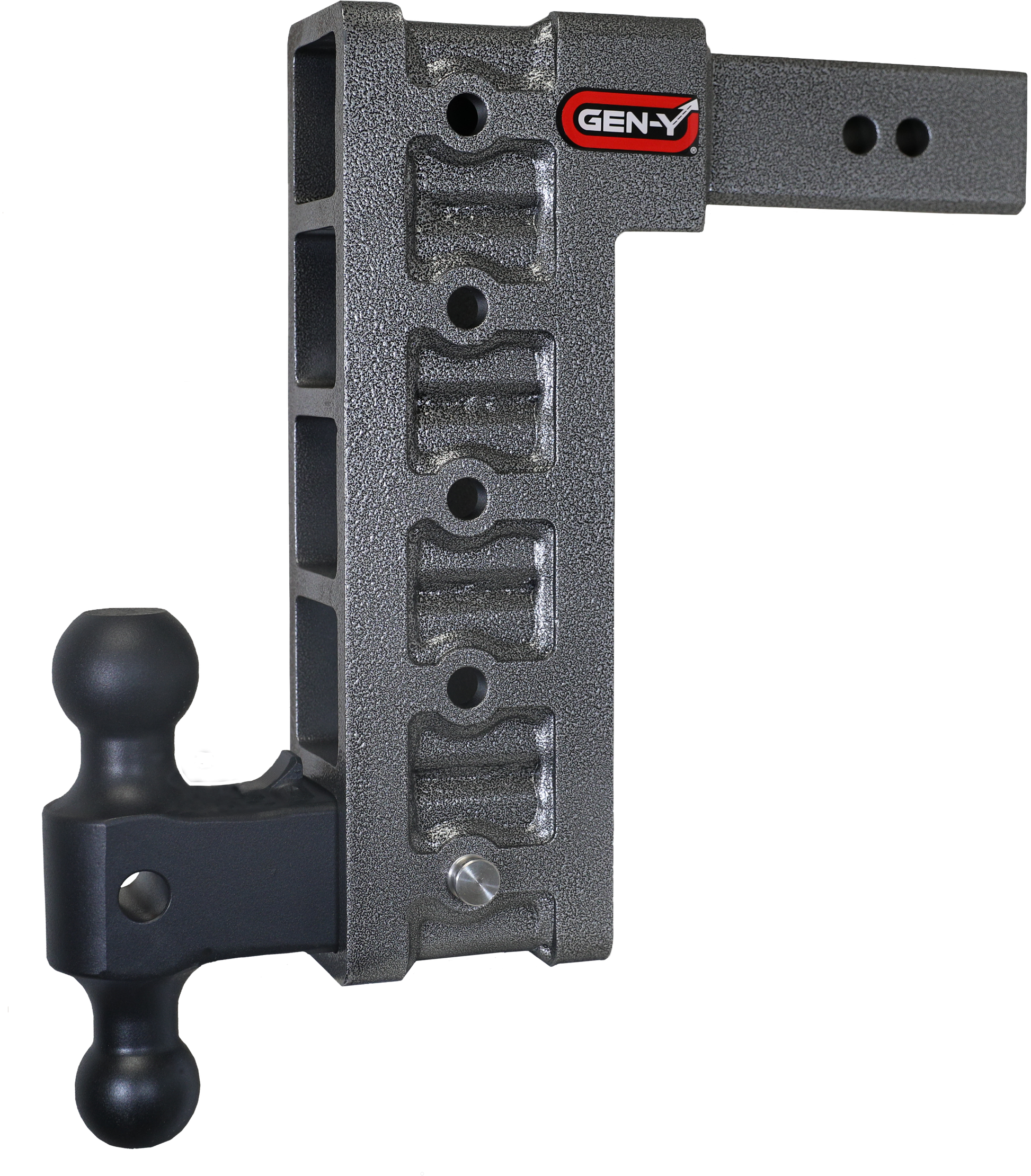 MEGA-DUTY 2.5" Shank 12" Drop 3K TW 21K Hitch & GH-061 Dual-Ball GH-615 - B2B Diesel and Gas Service