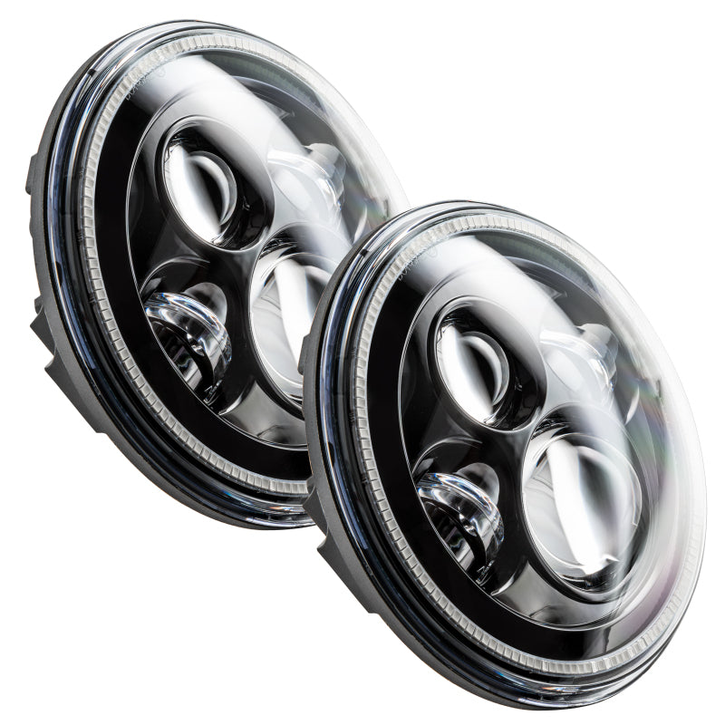 Oracle 7in High Powered LED Headlights - Black Bezel - ColorSHIFT - BC1 - B2B Diesel & Gas Service