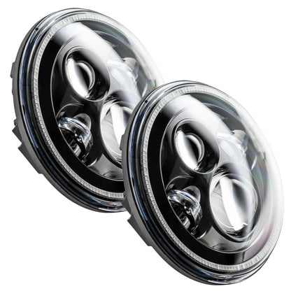 Oracle 7in High Powered LED Headlights - NO HALO - Black Bezel - B2B Diesel & Gas Service