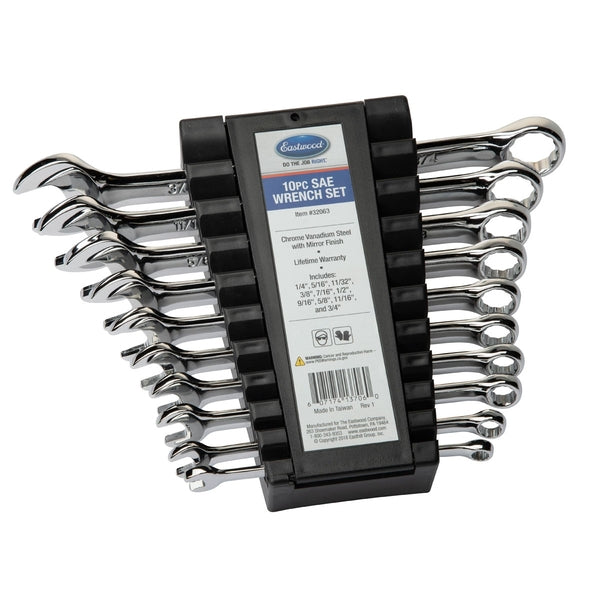 Eastwood 10pc Standard Wrench Set SAE 