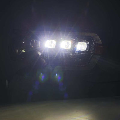 AlphaRex 12-15 Toyota Tacoma NOVA LED Proj Headlights Plank Style Black w/Activ Light/Seq Signal/DRL - B2B Diesel & Gas Service