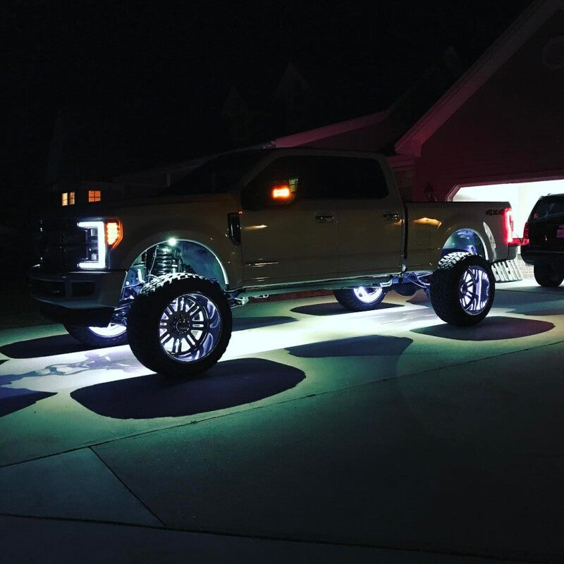 Oracle LED Illuminated Wheel Rings - Double LED - White - B2B Diesel & Gas Service
