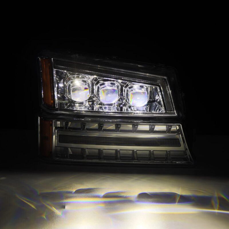AlphaRex 03-06 Chevy Silverado 1500/2500HD/3500HD/Avalanche Chrome NOVA LED Proj Headlights - B2B Diesel & Gas Service
