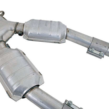 BBK 99-04 Mustang 4.6 GT / Cobra High Flow X Pipe With Catalytic Converters - 2-1/2 - B2B Diesel & Gas Service