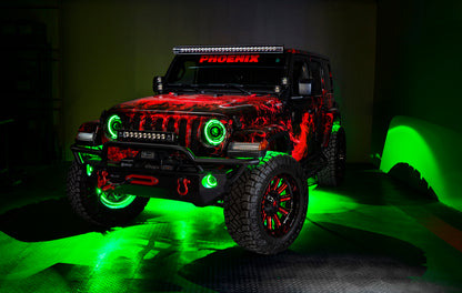 Oracle LED Illuminated Wheel Rings - ColorSHIFT - 15in. - ColorSHIFT No Remote - B2B Diesel & Gas Service