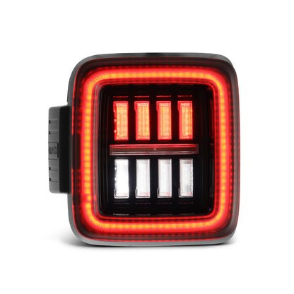 AlphaRex 18-23 Jeep Wrangler JL NOVA Prismatic LED Taillights Alpha-Black - B2B Diesel & Gas Service