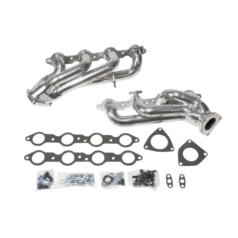 BBK 99-04 GM Truck SUV 4.8 5.3 Shorty Tuned Length Exhaust Headers - 1-3/4 Silver Ceramic - B2B Diesel & Gas Service