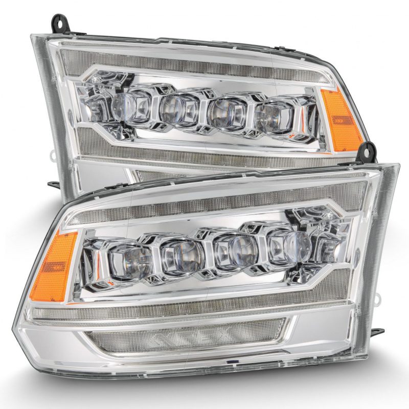 AlphaRex 09-18 Ram 2500 NOVA LED Proj Headlights Plank Style Chrome w/Activ Light/Seq Signal/DRL - B2B Diesel & Gas Service