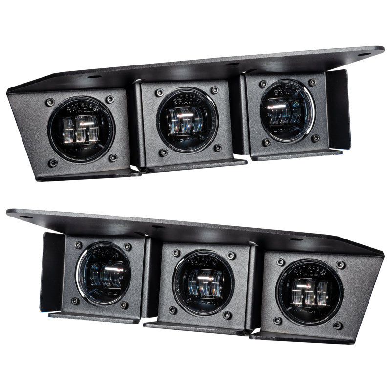 ORACLE Lighting 21-22 Ford Bronco Triple LED Fog Light Kit for Steel Bumper - White - B2B Diesel & Gas Service