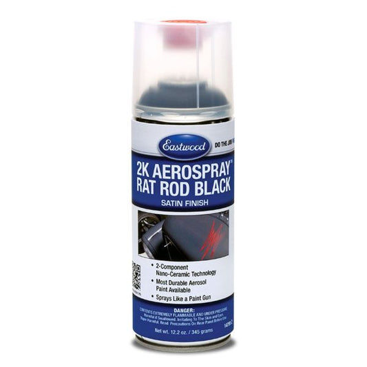 Eastwood 2K Aerospray Rat Rod Satin Black - Aerosol - 12.2oz 