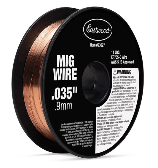 Eastwood Solid MIG Welding Wire 0.035 Inch - 11lb - 8 Inch Spool 