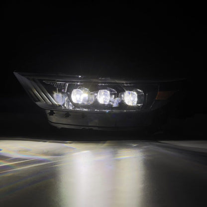 AlphaRex 15-17 Ford Mustang NOVA LED Proj HL Alpha-Black w/Activ Light/Seq. Signal + Switchback DRL - B2B Diesel & Gas Service