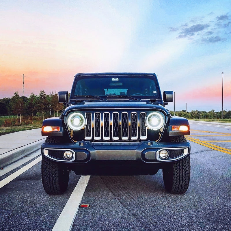 Oracle Jeep Wrangler JL Oculus Bi-LED Projector Headlights- Graphite Metallic - 5500K - B2B Diesel & Gas Service