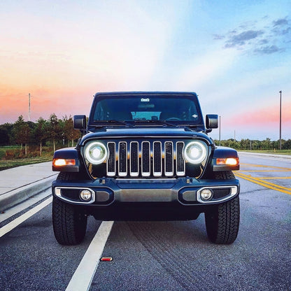 Oracle Jeep Wrangler JL Oculus Bi-LED Projector Headlights- Graphite Metallic - 5500K - B2B Diesel & Gas Service