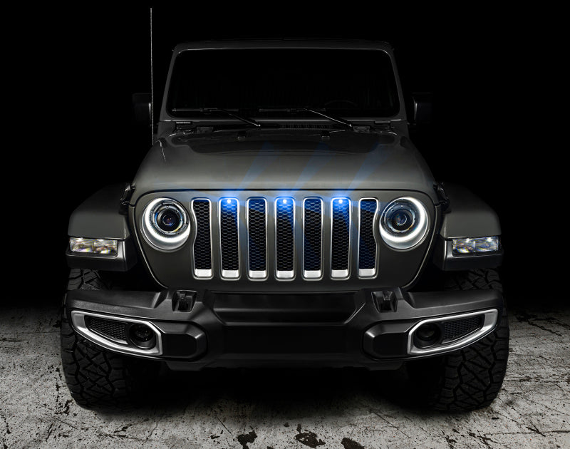 Oracle Pre-Runner Style LED Grille Kit for Jeep Wrangler JL - Blue - B2B Diesel & Gas Service