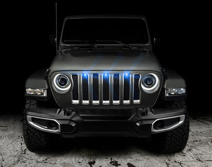 Oracle Pre-Runner Style LED Grille Kit for Jeep Wrangler JL - Blue - B2B Diesel & Gas Service